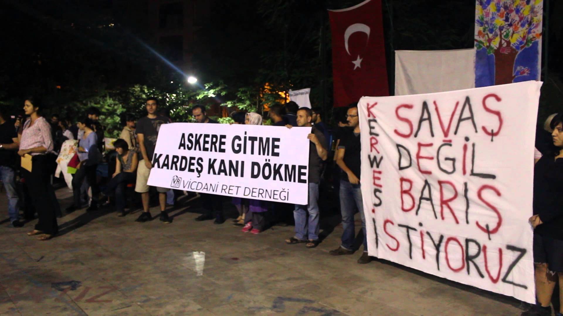 1 Temmuz Abbasağa Parkı Vicdani Ret Açıklamaları