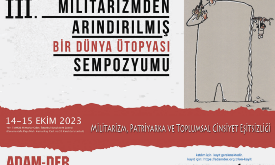 ADAM-DER’den ‘Militarizm, Patriyarka ve Toplumsal Cinsiyet Eşitliği’ sempozyumu (14-15 Ekim, TMMOB Karaköy)