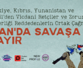 Türkiye, Kıbrıs, Yunanistan ve İsrail’den Vicdani Retçiler ve Zorunlu Askerliği Reddedenlerin Ortak Çağrısı: İran’da Savaşa Hayır